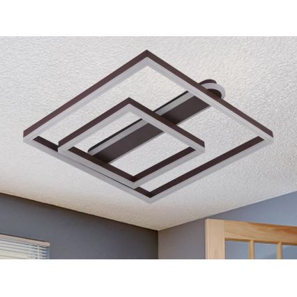 Dæmpbar LED loftlampe LED/95W/230V 3000-6500K + fjernbetjening