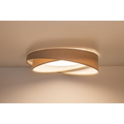 LED-dæmpbar loftlampe SMART GALAXY MODERN LED/24W/230V 3000-6500K Ø 55 cm beige/hvid + fjernbetjening