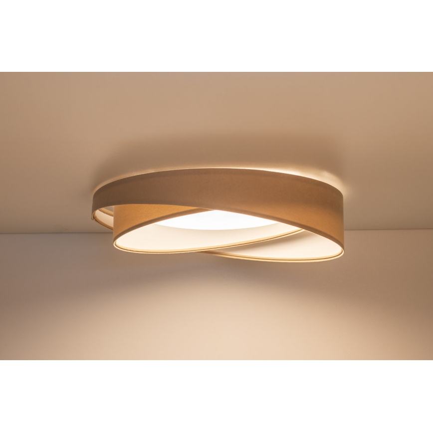 LED-dæmpbar loftlampe SMART GALAXY MODERN LED/24W/230V 3000-6500K Ø 55 cm beige/hvid + fjernbetjening