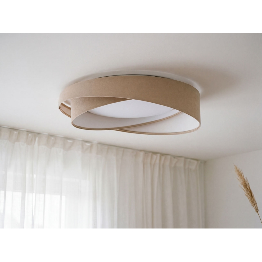LED-dæmpbar loftlampe SMART GALAXY MODERN LED/24W/230V 3000-6500K Ø 55 cm beige/hvid + fjernbetjening