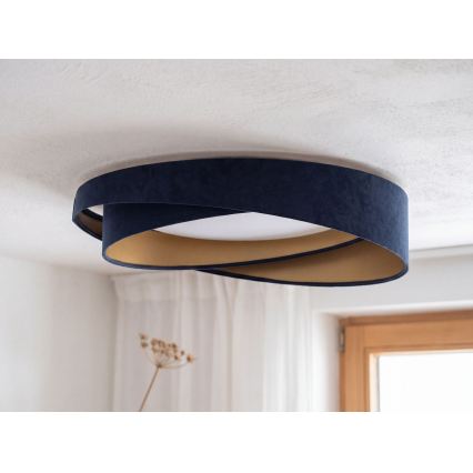 Dæmpbar LED-loftlampe SMART GALAXY MODERN LED/24W/230V 3000-6500K Ø 55 cm blå/guld + fjernbetjening