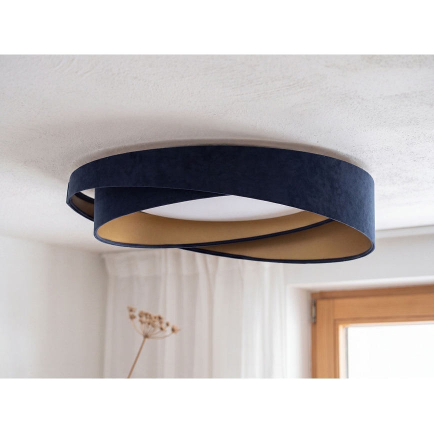Dæmpbar LED-loftlampe SMART GALAXY MODERN LED/24W/230V 3000-6500K Ø 55 cm blå/guld + fjernbetjening
