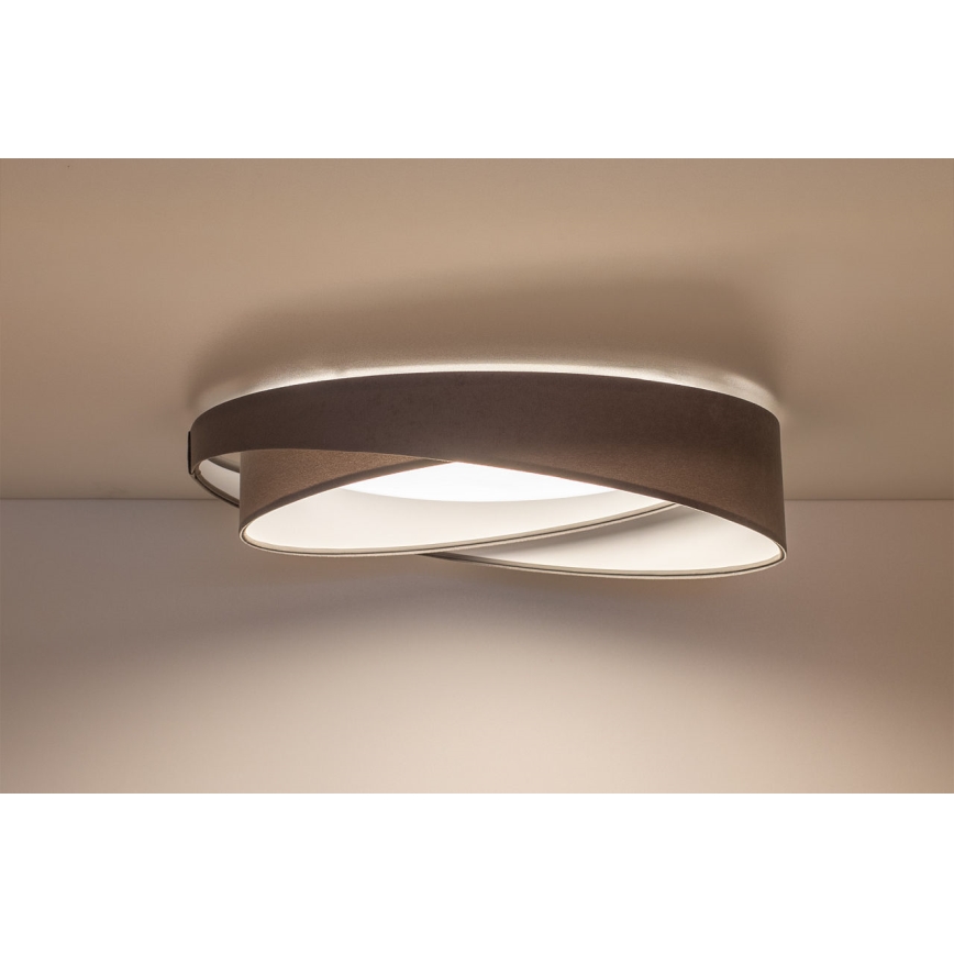 Dæmpbar loftlampe SMART GALAXY MODERN LED/24W/230V 3000-6500K Ø 55 cm grå/hvid + fjernbetjening