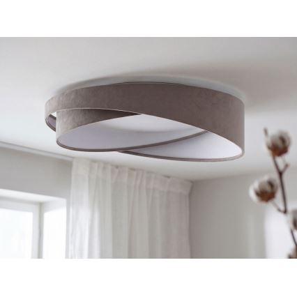 Dæmpbar loftlampe SMART GALAXY MODERN LED/24W/230V 3000-6500K Ø 55 cm grå/hvid + fjernbetjening