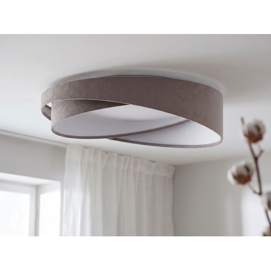 Dæmpbar loftlampe SMART GALAXY MODERN LED/24W/230V 3000-6500K Ø 55 cm grå/hvid + fjernbetjening
