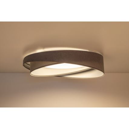 LED dæmpbar loftlampe SMART GALAXY MODERN LED/24W/230V 3000-6500K Ø 55 cm grå/sølv + fjernbetjening