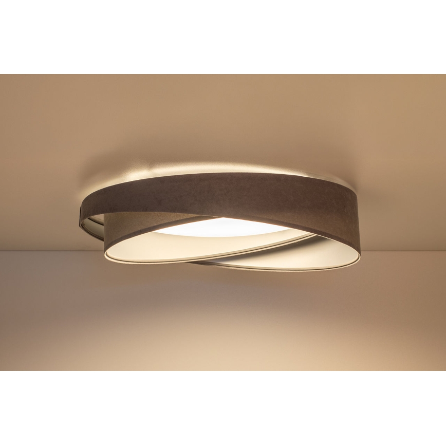 LED dæmpbar loftlampe SMART GALAXY MODERN LED/24W/230V 3000-6500K Ø 55 cm grå/sølv + fjernbetjening