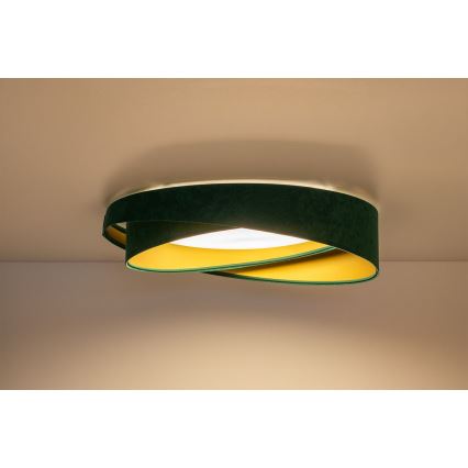 LED dæmpbar loftlampe SMART GALAXY MODERN LED/24W/230V 3000-6500K Ø 55 cm grøn/guld + fjernbetjening