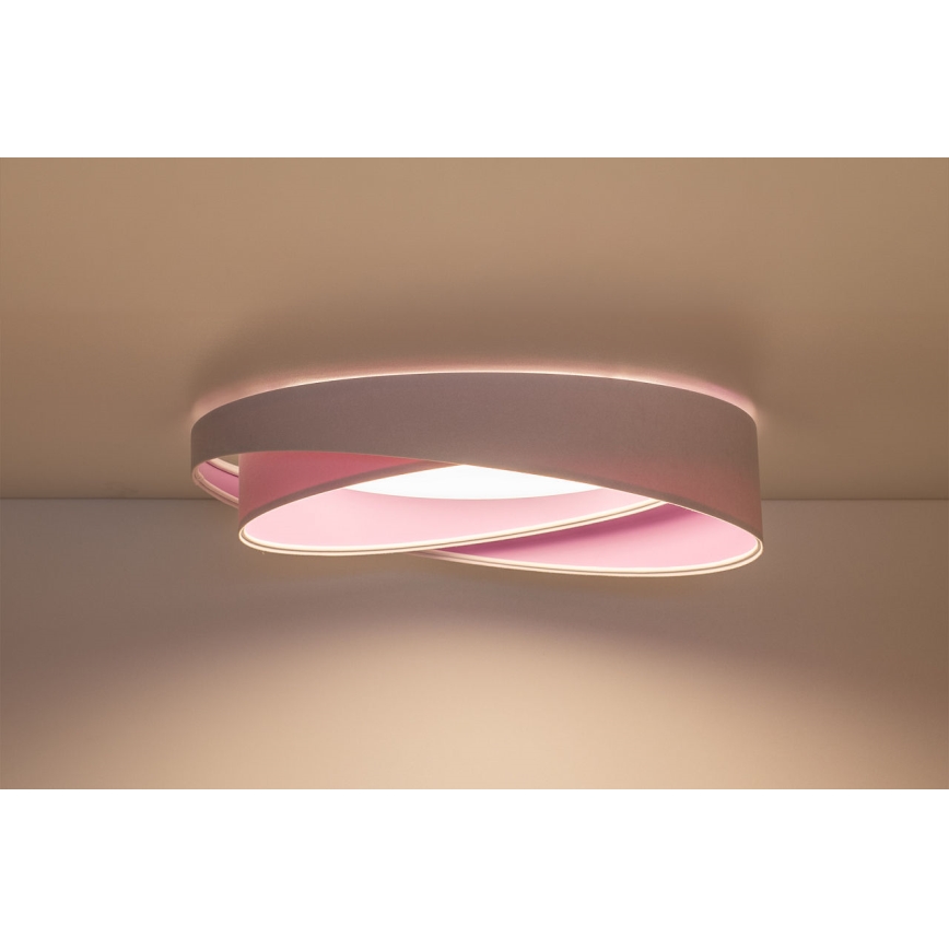 Dæmpbar LED-loftlampe SMART GALAXY MODERN LED/24W/230V 3000-6500K Ø 55 cm hvid/lilla + fjernbetjening