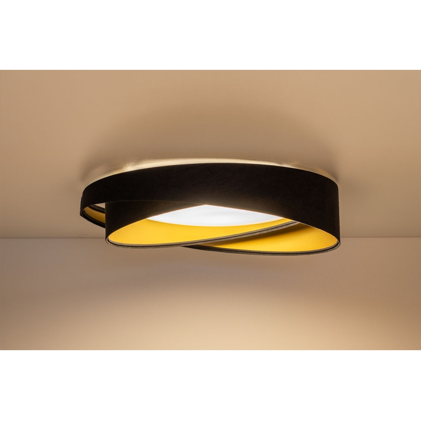 Dæmpbar LED-loftlampe SMART GALAXY MODERN LED/24W/230V 3000-6500K Ø 55 cm sort/guld + fjernbetjening