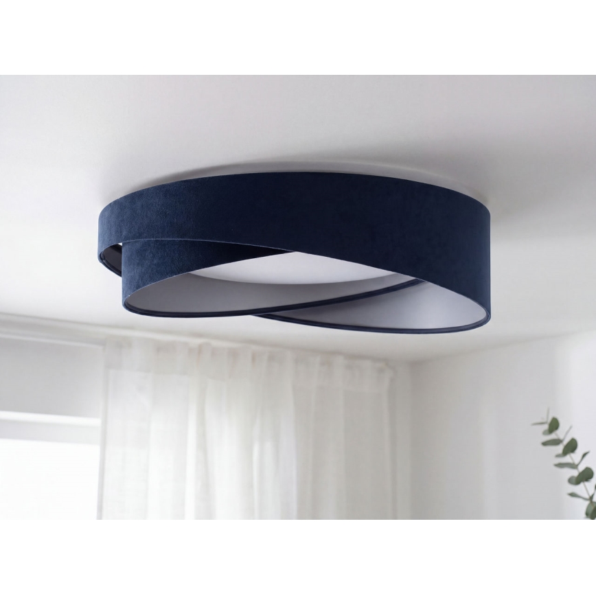 Dæmpbar LED-loftlampe SMART GALAXY MODERN LED/24W/230V 3000-6500K Ø 55 cm blå/sølv + fjernbetjening