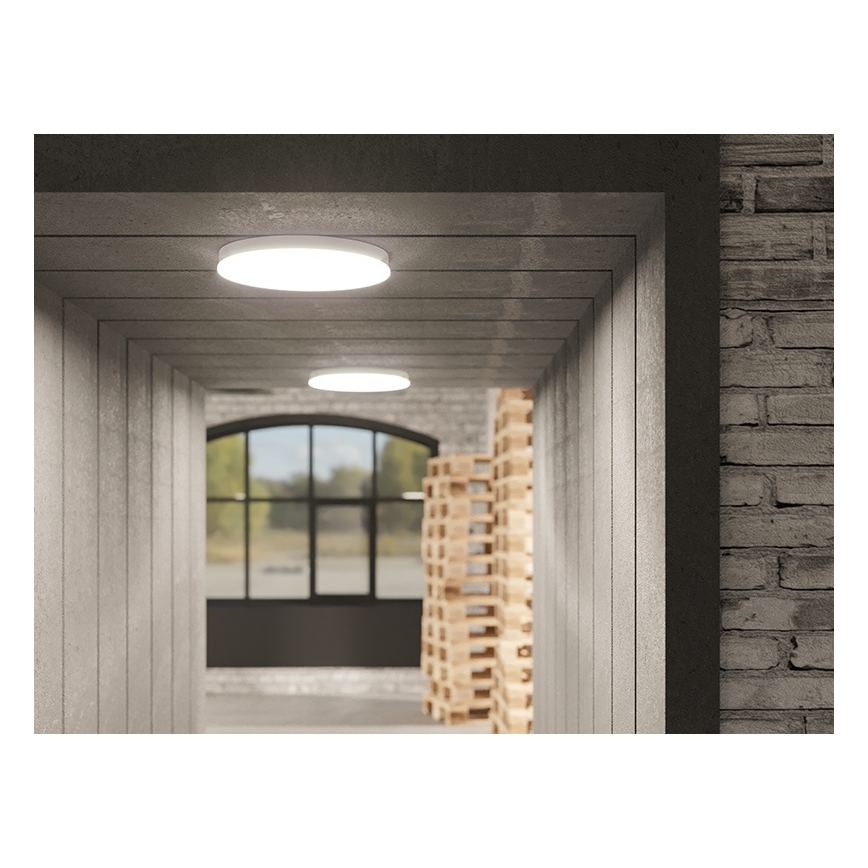 Dæmpbar LED-loftlampe til badeværelse, 15W/230V, 3000/4000/5000K, Ø 30 cm, IP54