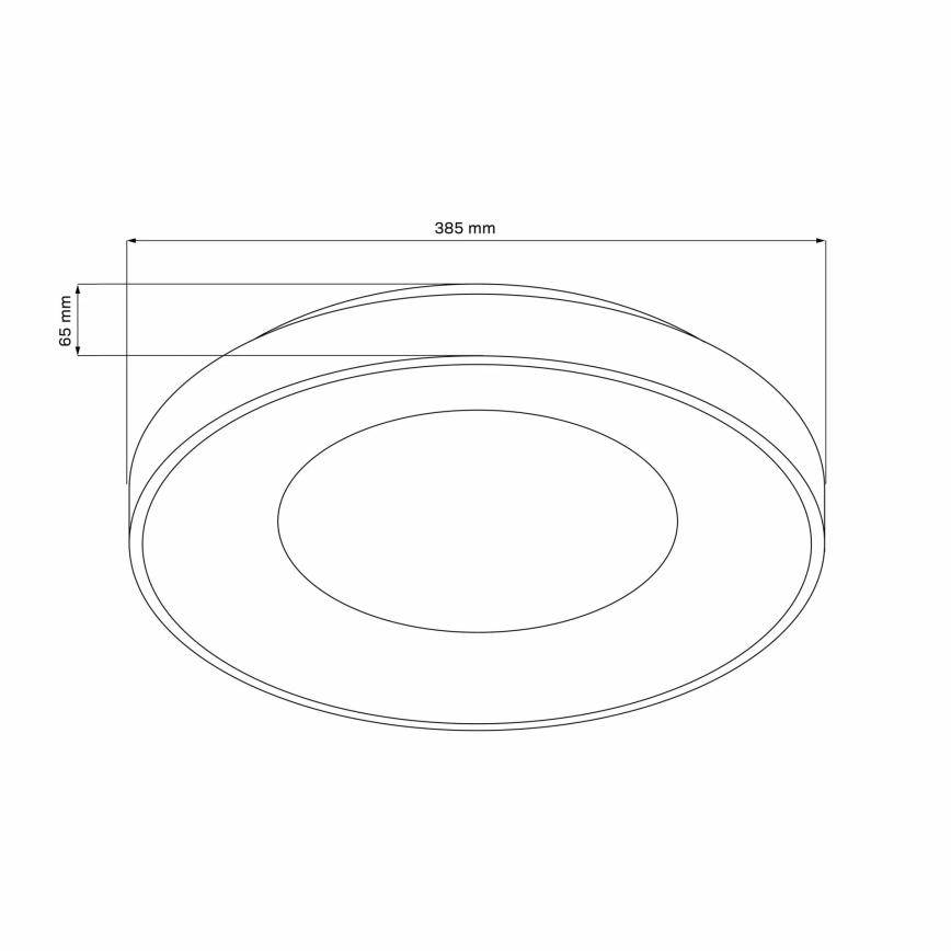 LED-dæmpbar loftlampe til badeværelset WITOLD LED/48W/230V Ø 38,5 cm 3000-6000K IP44 + fjernbetjening