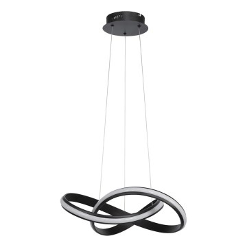 Dæmpbar LED-lysekrone på kabel SALO LED/28W/230V 3000K sort