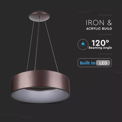 Dæmpbar LED-lysekrone på wire LED/20W/230V