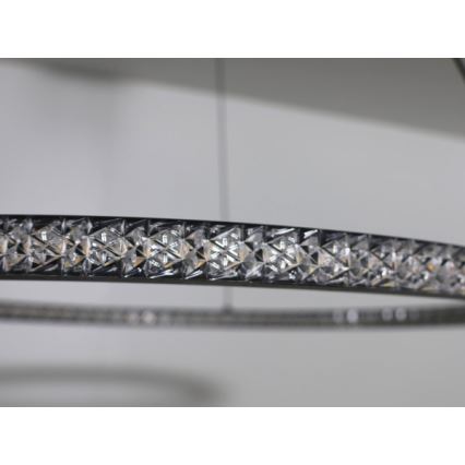 LED-dæmpbar pendel på wire LED/90W/230V 3000-6500K Ø 60 cm + fjernbetjening