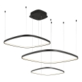 Dæmpbar LED-pendel med kabel LORENZO LED/70W/230V 3000/4000/6000K sort + fjernbetjening