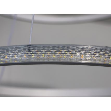 LED-dæmpbar pendel på wire LED/55W/230V 3000–6500K Ø 60 cm + fjernbetjening