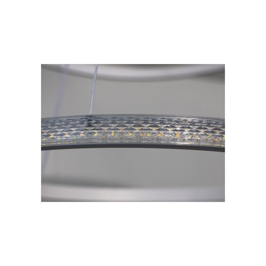 LED-dæmpbar pendel på wire LED/55W/230V 3000–6500K Ø 60 cm + fjernbetjening