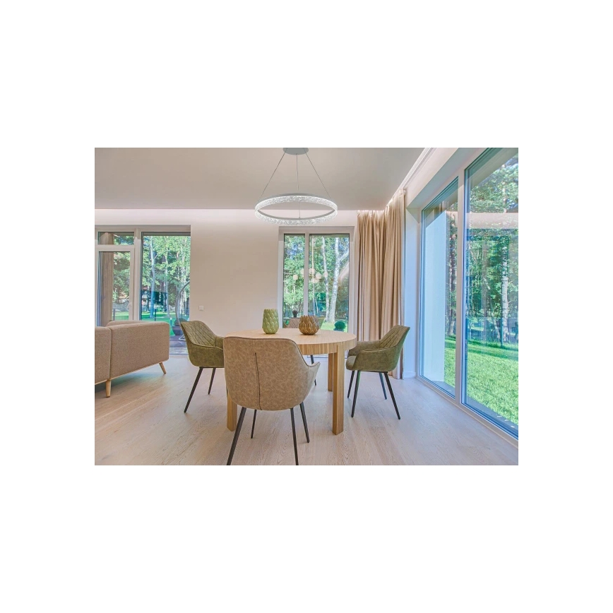 Dæmpbar LED-pendel på wire ALIANZ LED/45W/230V 3000-6000K Ø 60 cm + fjernbetjening