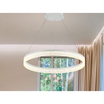 Dæmpbar LED-pendel på wire ALIANZ LED/45W/230V 3000-6000K Ø 60 cm + fjernbetjening