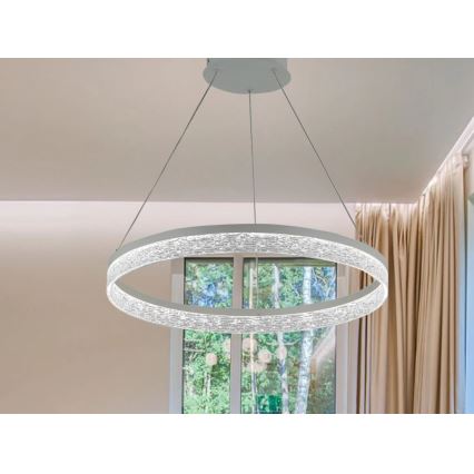 Dæmpbar LED-pendel på wire ALIANZ LED/45W/230V 3000-6000K Ø 60 cm + fjernbetjening