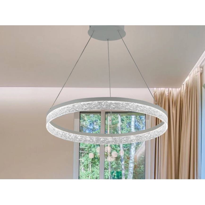 Dæmpbar LED-pendel på wire ALIANZ LED/45W/230V 3000-6000K Ø 60 cm + fjernbetjening