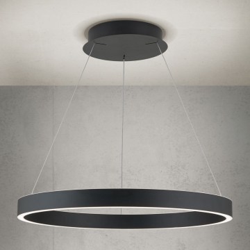 dæmpbar LED-pendel på kabel KOLK LED/60W/230V 2700/3000/4000K Ø 60 cm sort