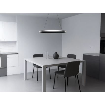 Dæmpbar LED-pendel på wire LED/55W/230V 3000-6500K Ø 60 cm + fjernbetjening