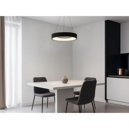 LED-dæmpbar pendel på wire LED/75W/230V 3000-6500K Ø 49 cm + fjernbetjening