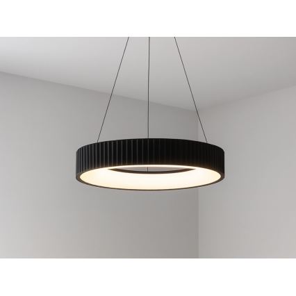 LED-dæmpbar pendel på wire LED/75W/230V 3000-6500K Ø 49 cm + fjernbetjening