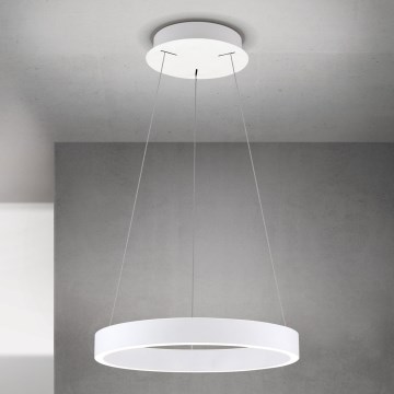 Dæmpbar LED-pendel på wire KOLK LED/40W/230V 2700/3000/4000K Ø 40 cm hvid