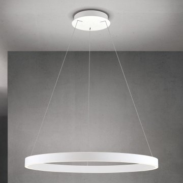 Dæmpbar LED-pendel på wire KOLK LED/80W/230V 2700/3000/4000K Ø 80 cm, hvid