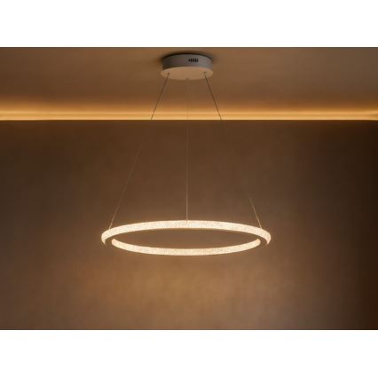 Dæmpbar LED-pendel med wireophæng LED/90W/230V 3000-6500K Ø 60 cm + fjernbetjening