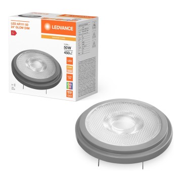 Dæmpbar LED-pære AR111 G53/7,2W/12V 1800-2700K 24° CRI 90 - Ledvance