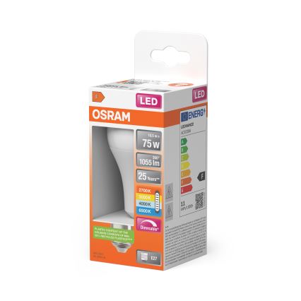 Dæmpbar LED-pære CLASSIC A60 E27/10,5W/230V 2700/3000/4000/6500K - Osram