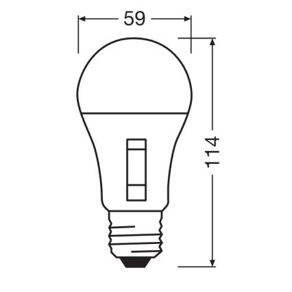 Dæmpbar LED-pære CLASSIC A60 E27/10,5W/230V 2700/3000/4000/6500K - Osram