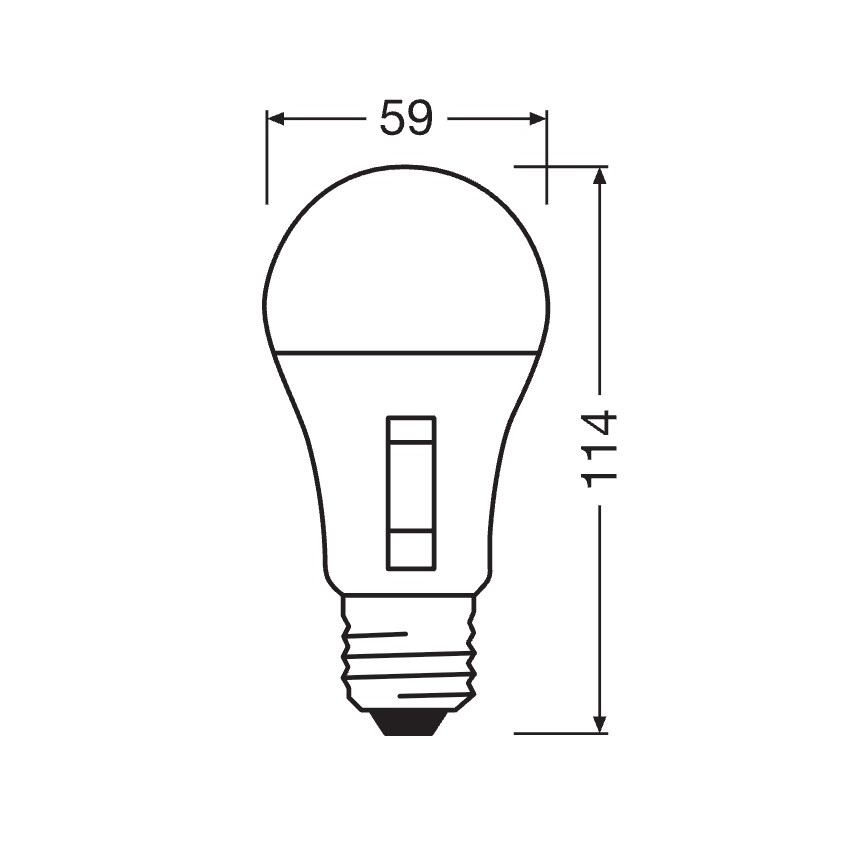 Dæmpbar LED-pære CLASSIC A60 E27/10,5W/230V 2700/3000/4000/6500K - Osram