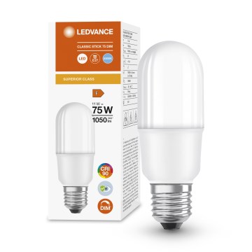 Dæmpbar LED-pære E27/11W/230V 6500K CRI 90 - Osram