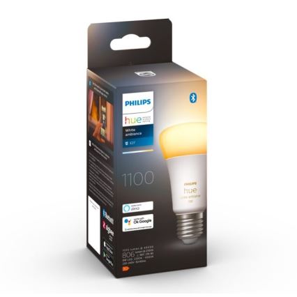 Dæmpbar LED-pære Philips Hue WHITE AMBIANCE E27/8W/230V 2200-6500K