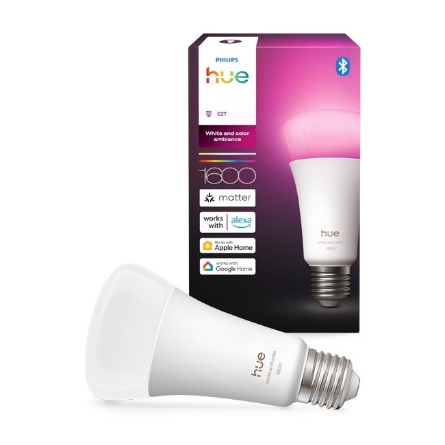 Dæmpbar LED-pære Philips Hue WHITE AND COLOR AMBIANCE E27/11,8W/230V 1000-20000K
