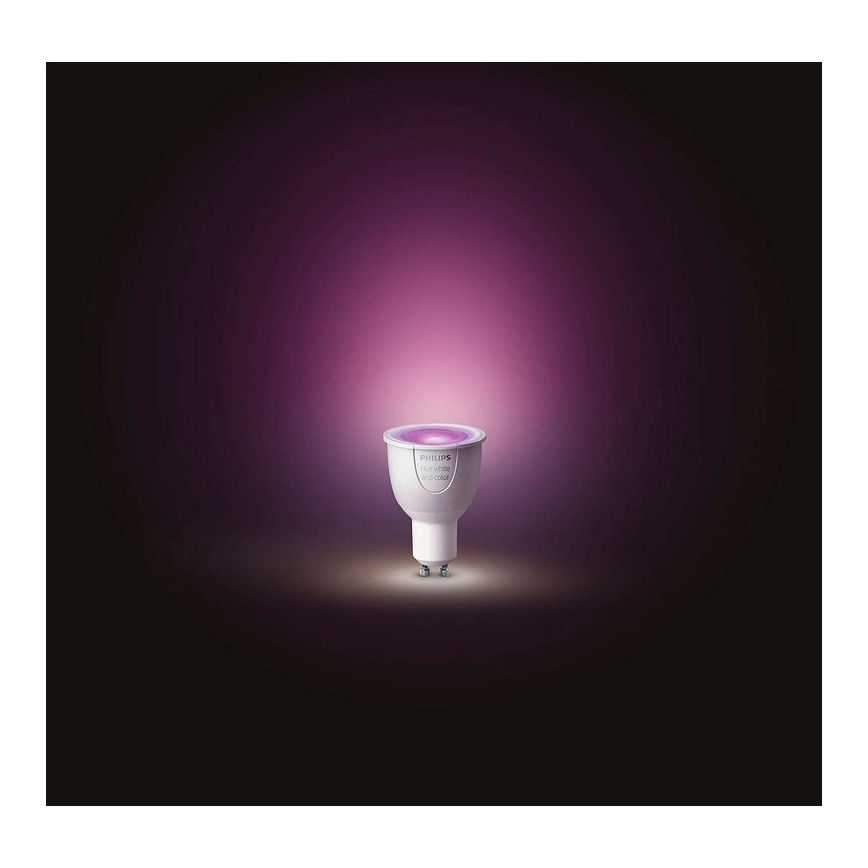 Dæmpbar LED-spotpære Philips Hue White and Color Ambiance GU10/4,3W/230V 2000-6500K