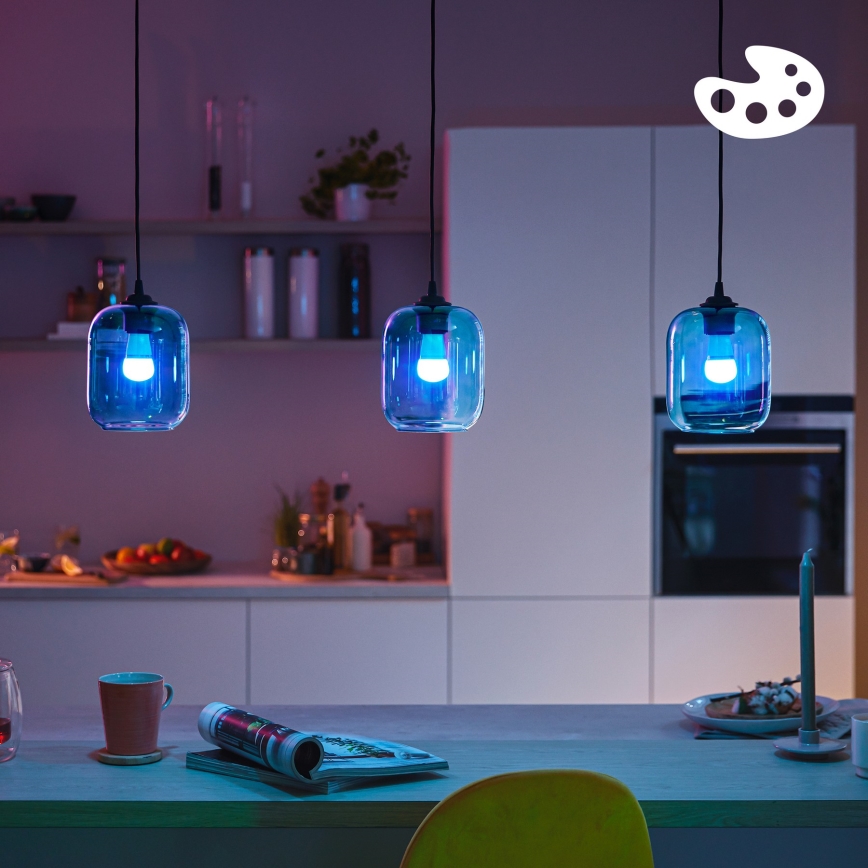 Philips SMART LED RGB-dæmpbar pære P45 E14/4,9W/230V 2200-6500K CRI 90