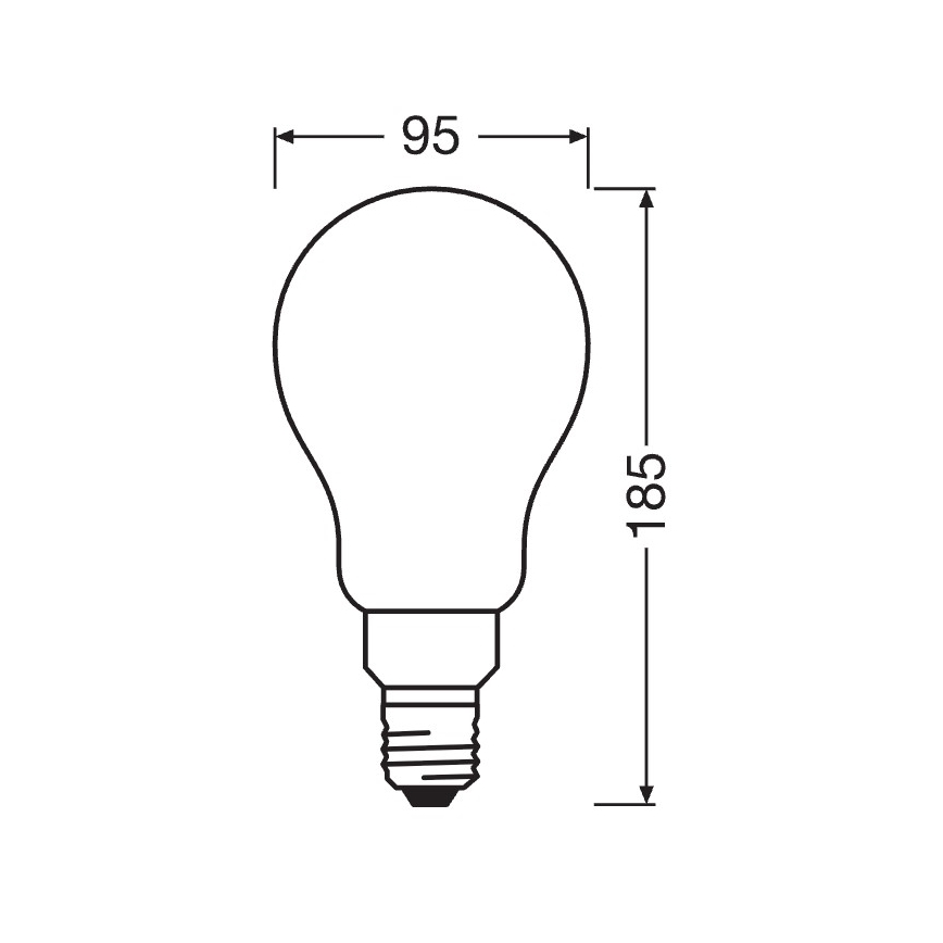 Dæmpbar LED-pære STAR E27/24W/230V 4000K - Osram
