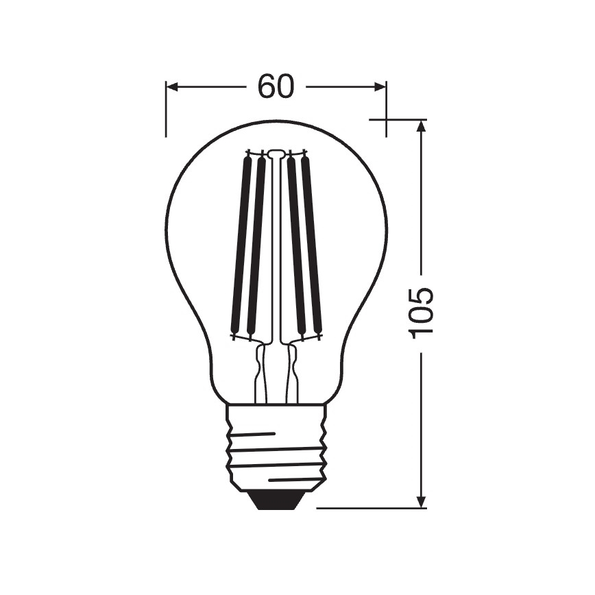 Dæmpbar LED-pære SUPERSTAR VINTAGE E27/11W/230V 4000K - Osram