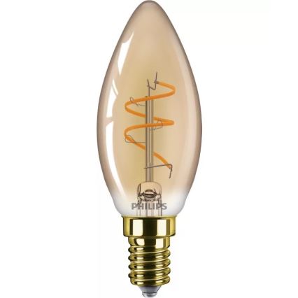 Dæmpbar LED-pære VINTAGE Philips B35 E14/3,1W/230V 2200K CRI 90