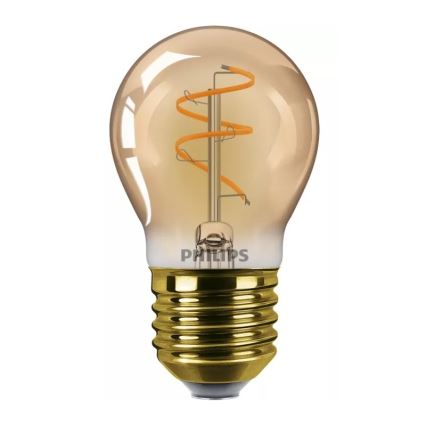 Dæmpbar LED-pære VINTAGE Philips P45 E27/3,1W/230V 2200K CRI 90