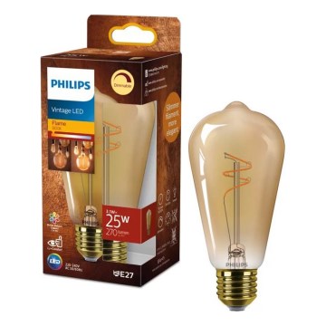 Dæmpbar LED-pære VINTAGE Philips ST64 E27/3,1W/230V 1800K