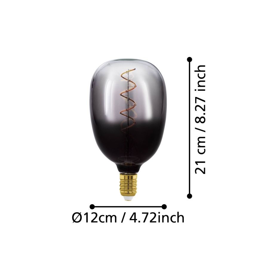 Dæmpbar LED-pære VINTAGE T120 E27/4W/230V 1800K røget - Eglo 110227