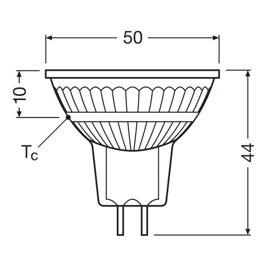 LED Dæmpbar reflektorpære MR16 GU5,3/5W/12V 4000K 36° CRI 90 - Ledvance